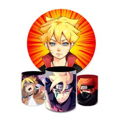 Kit Capa Painel + Trio Cilindros Naruto 03 - Loja | Bibi Painéis