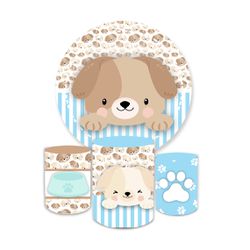 Kit Capa Painel + Trio Cilindros Cachorrinho 03 - Loja | Bibi Painéis