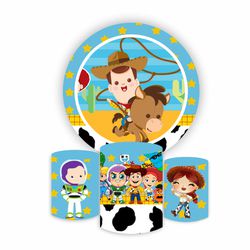 Kit Capa Painel + Trio Cilindro Toy Story Baby - Loja | Bibi Painéis
