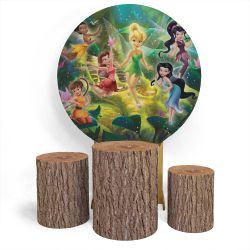 Kit Capa Painel + Trio Cilindros Tinkerbell Fadas - Loja | Bibi Painéis