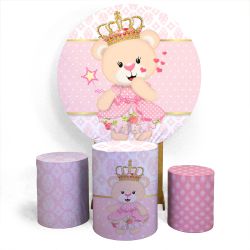 Kit Capa Painel + Trio Cilindros Ursa Realeza - Loja | Bibi Painéis