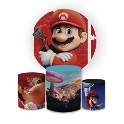 Kit Capa Painel Redondo + Trio Cilindros Decoração... - Loja | Bibi Painéis