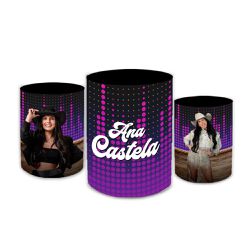 Trio Capas de Cilindros Sublimados Decorativo Tema... - Loja | Bibi Painéis