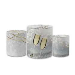 Trio Capas de Cilindros Sublimados Decorativo Tema... - Loja | Bibi Painéis