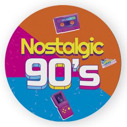 Capa Painel Redondo Decorativo Tema Anos 80 Retrô ... - Loja | Bibi Painéis