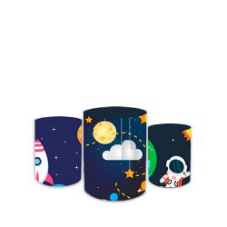 Trio Capas de Cilindros Sublimados Decorativo Tema... - Loja | Bibi Painéis