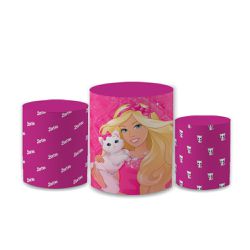 Trio Capas de Cilindros Sublimados Decorativo Tema... - Loja | Bibi Painéis