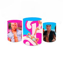 Trio Capas de Cilindros Sublimados Decorativo Tema... - Loja | Bibi Painéis