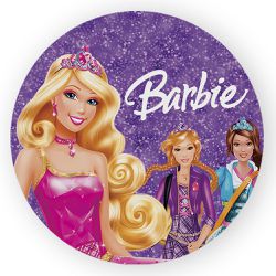 Capa Painel Redondo Decorativo Tema Barbie Girl De... - Loja | Bibi Painéis
