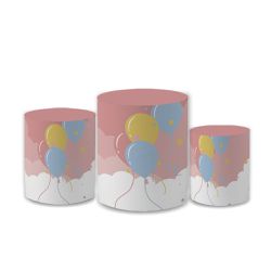 Trio Capas de Cilindros Sublimados Decorativo Tema... - Loja | Bibi Painéis