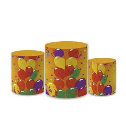 Trio Capas de Cilindros Sublimados Decorativo Tema... - Loja | Bibi Painéis