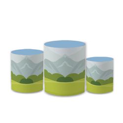Trio Capas de Cilindros Sublimados Decorativo Tema... - Loja | Bibi Painéis
