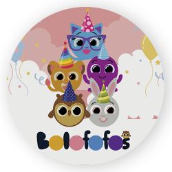 Capa Painel Redondo Decorativo Tema Bolofofos Deco... - Loja | Bibi Painéis