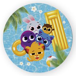 Capa Painel Redondo Decorativo Tema Bolofofos Deco... - Loja | Bibi Painéis