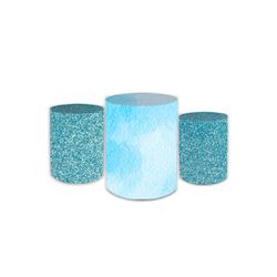 Trio Capas de Cilindros Sublimados Decorativo Tema... - Loja | Bibi Painéis
