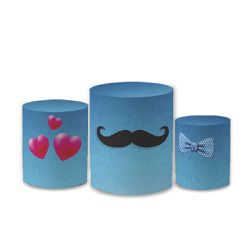 Trio Capas de Cilindros Sublimados Decorativo Tema... - Loja | Bibi Painéis