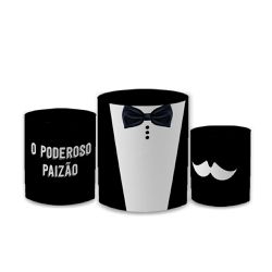 Trio Capas de Cilindros Sublimados Decorativo Tema... - Loja | Bibi Painéis