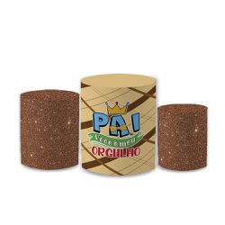 Trio Capas de Cilindros Sublimados Decorativo Tema... - Loja | Bibi Painéis