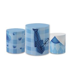 Trio Capas de Cilindros Sublimados Decorativo Tema... - Loja | Bibi Painéis