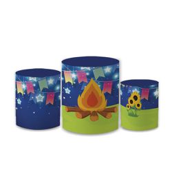 Trio Capas de Cilindros Sublimados Decorativo Tema... - Loja | Bibi Painéis