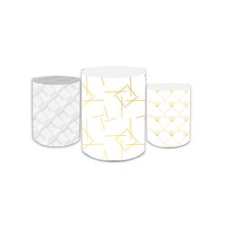 Trio Capas de Cilindros Sublimados Decorativo Tema... - Loja | Bibi Painéis