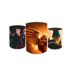 Trio Capas de Cilindros Sublimados Decorativo Tema... - Loja | Bibi Painéis