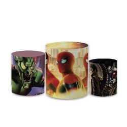 Trio Capas de Cilindros Sublimados Decorativo Tema... - Loja | Bibi Painéis