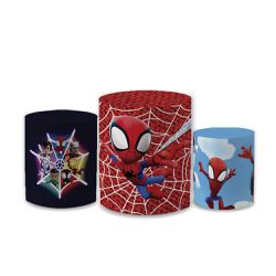 Trio Capas de Cilindros Sublimados Decorativo Tema... - Loja | Bibi Painéis