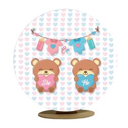 Capa Mini Painel Redondo 50x50cm Decorativo Tema C... - Loja | Bibi Painéis