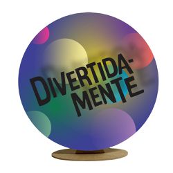 Capa Mini Painel Redondo 50x50cm Decorativo Tema D... - Loja | Bibi Painéis