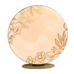 Capa Mini Painel Redondo 50x50cm Decorativo Tema F... - Loja | Bibi Painéis