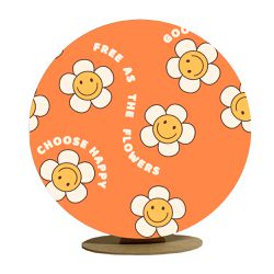 Capa Mini Painel Redondo 50x50cm Decorativo Tema F... - Loja | Bibi Painéis