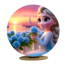 Capa Mini Painel Redondo 50x50cm Decorativo Tema F... - Loja | Bibi Painéis