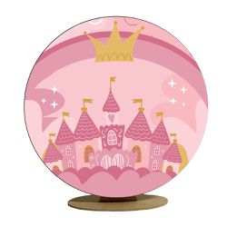 Capa Mini Painel Redondo 50x50cm Decorativo Tema P... - Loja | Bibi Painéis