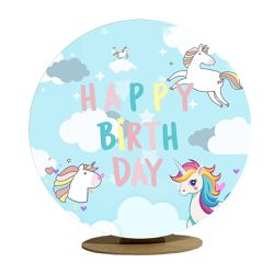 Capa Mini Painel Redondo 50x50cm Decorativo Tema U... - Loja | Bibi Painéis