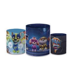 Trio Capas de Cilindros Sublimados Decorativo Tema... - Loja | Bibi Painéis