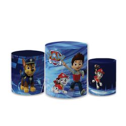 Trio Capas de Cilindros Sublimados Decorativo Tema... - Loja | Bibi Painéis
