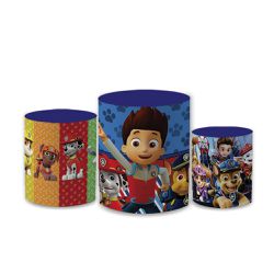 Trio Capas de Cilindros Sublimados Decorativo Tema... - Loja | Bibi Painéis
