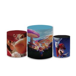 Trio Capas de Cilindros Sublimados Decorativo Tema... - Loja | Bibi Painéis