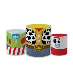 Trio Capas de Cilindros Sublimados Decorativo Tema... - Loja | Bibi Painéis