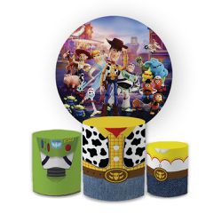 Kit Capa Painel Redondo + Trio Cilindros Decoração... - Loja | Bibi Painéis