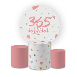 Kit Capa Painel Redondo + Trio Cilindros Decoração... - Loja | Bibi Painéis