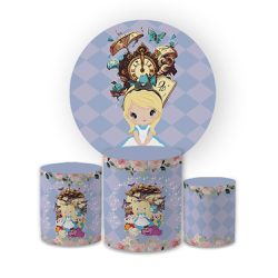 Kit Capa Painel Redondo + Trio Cilindros Decoração... - Loja | Bibi Painéis