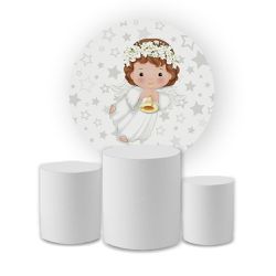 Kit Capa Painel Redondo + Trio Cilindros Decoração... - Loja | Bibi Painéis