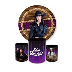 Kit Capa Painel Redondo + Trio Cilindros Decoração... - Loja | Bibi Painéis