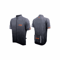 Camisa Ciclismo Lotus Masculino Preto/Laranja - 41... - Bicicleta Total