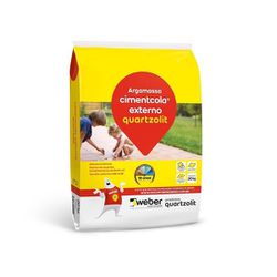 ARGAMASSA CIMENTCOLA AC2 EXTERNO CINZA 20KG QUARTZOLIT - Marjo Material de Construção