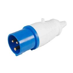 Plug Lukma 2P+T 32A 220-240V 6H Azul - Bignotto Ferramentas