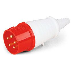 Plug Lukma 3P+T+N 16A 380-415V 6H Vermelho - Bignotto Ferramentas