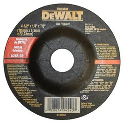 Disco De Desbaste 4 1/2 x 1/4 x 7/8 Pol. - DEWALT-... - Bignotto Ferramentas